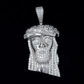 GL Hip Hop Jewelry Custom Silver Moissanite Jesus Pendant